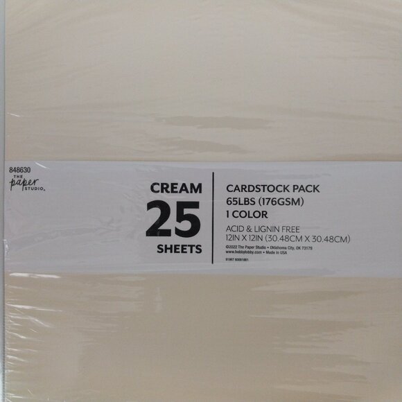 The Paper Studio 12 X 12 Refill Album Pages 50 Sheets and Cream Cardstock New - Picture 7 of 7